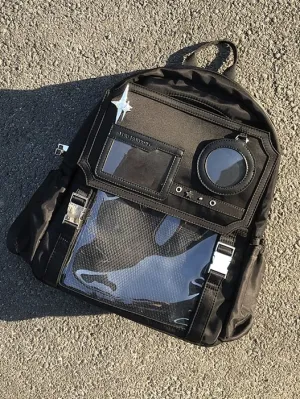 Black Stars Large Capacity Ita Backpack