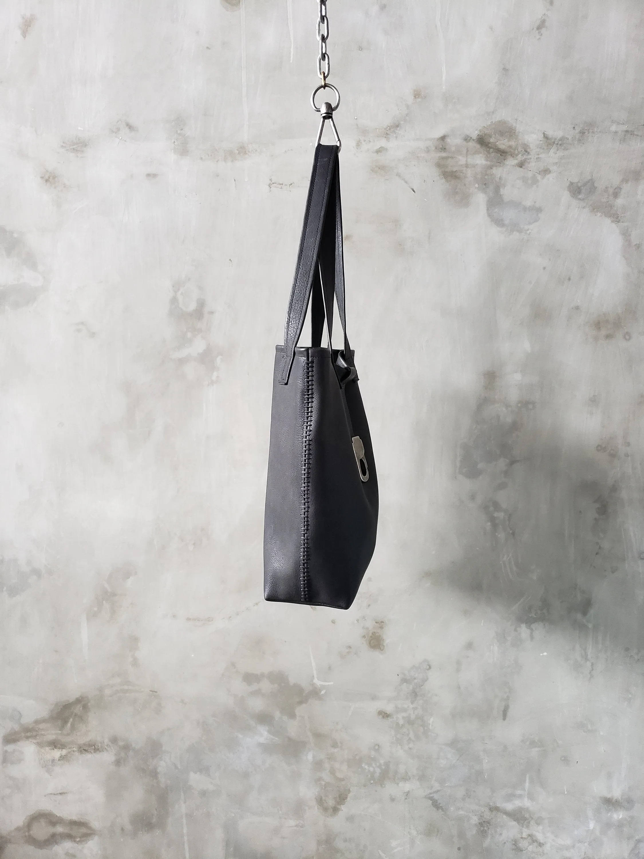 Boss Bag Black Leather Shoulder Bag