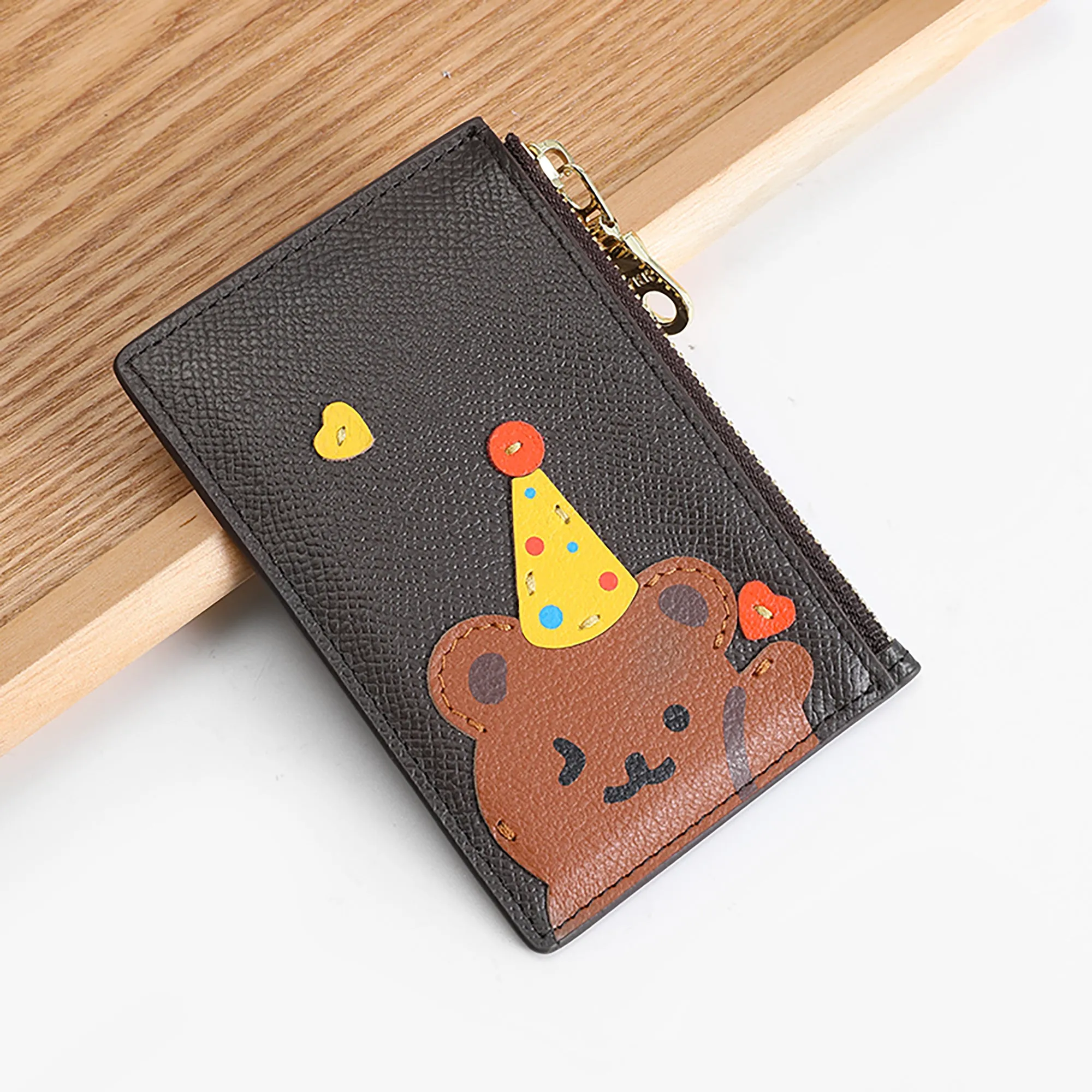 Cardholder wallet for women, premium genuine leather, cute and lightweight, multi-card holder, 2025 new model, ID card organizer