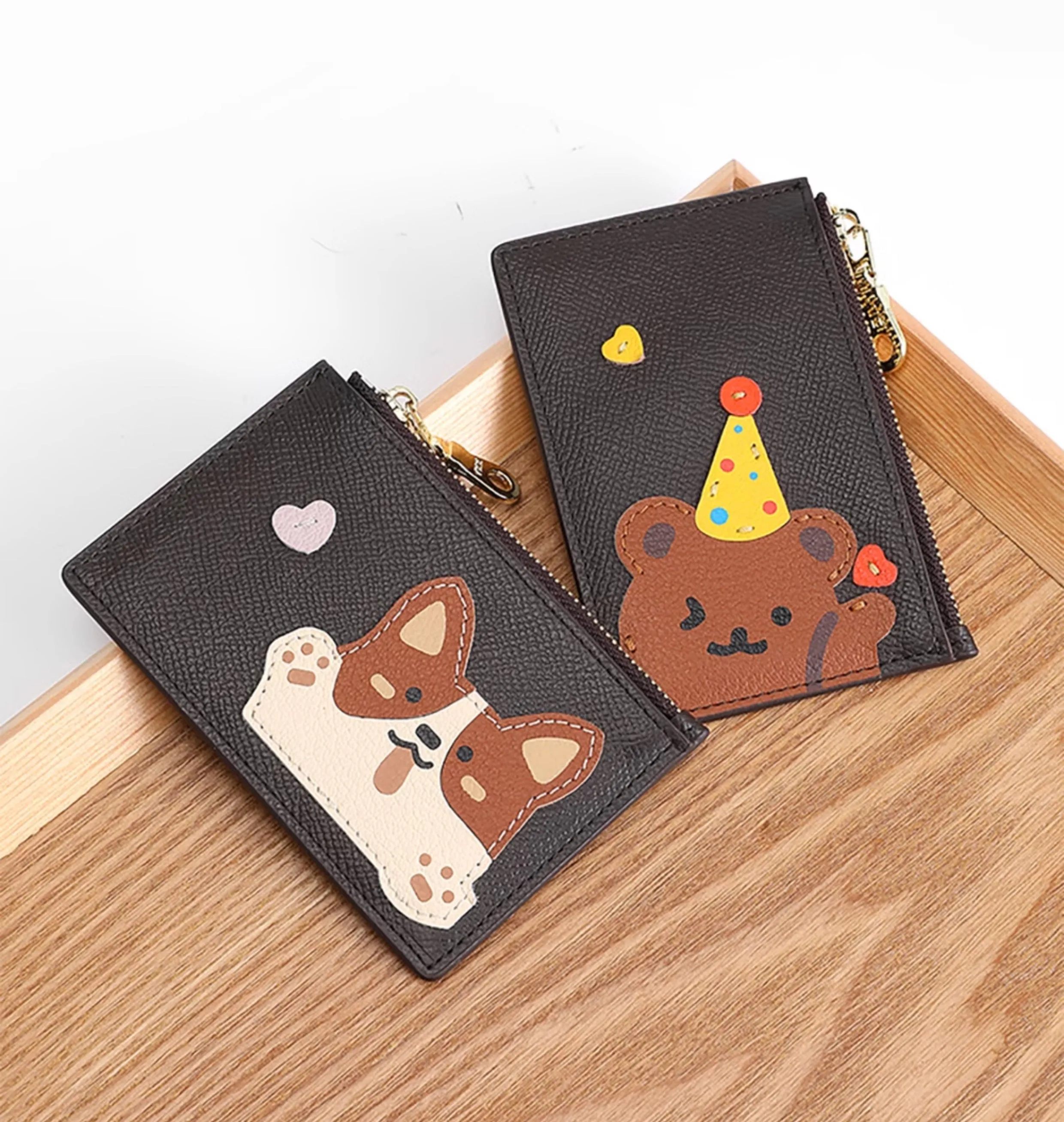Cardholder wallet for women, premium genuine leather, cute and lightweight, multi-card holder, 2025 new model, ID card organizer