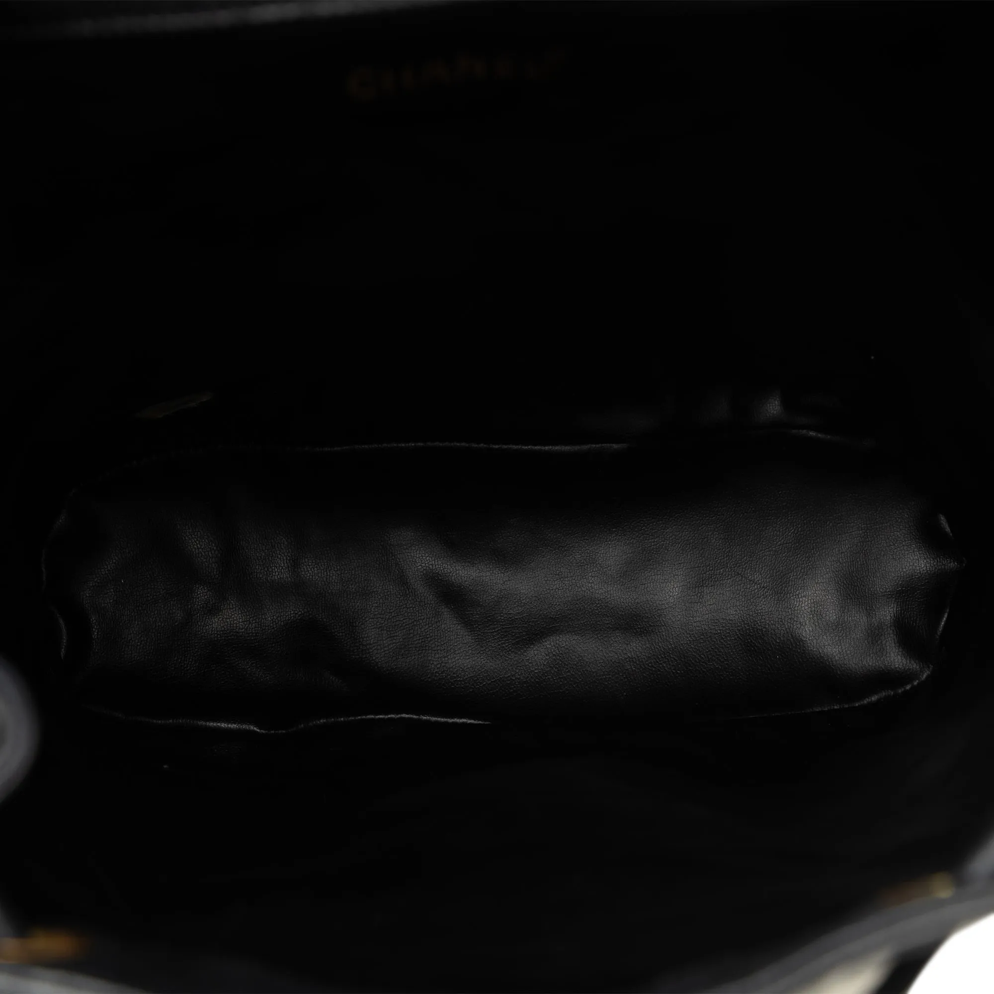 Chanel Duma Backpack Black Raffia Gold