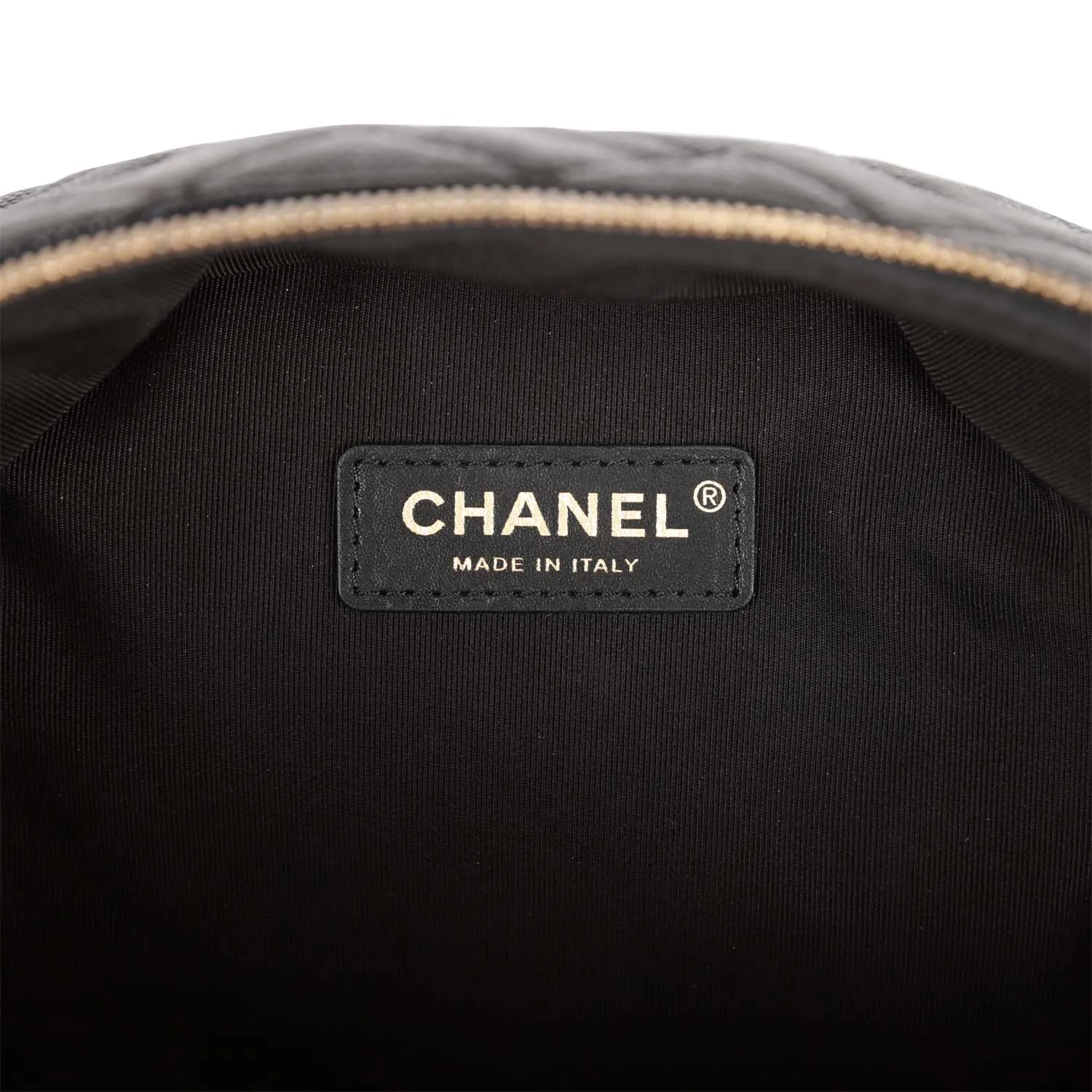 Chanel Large Backpack Black Caviar Light Gold Hardware