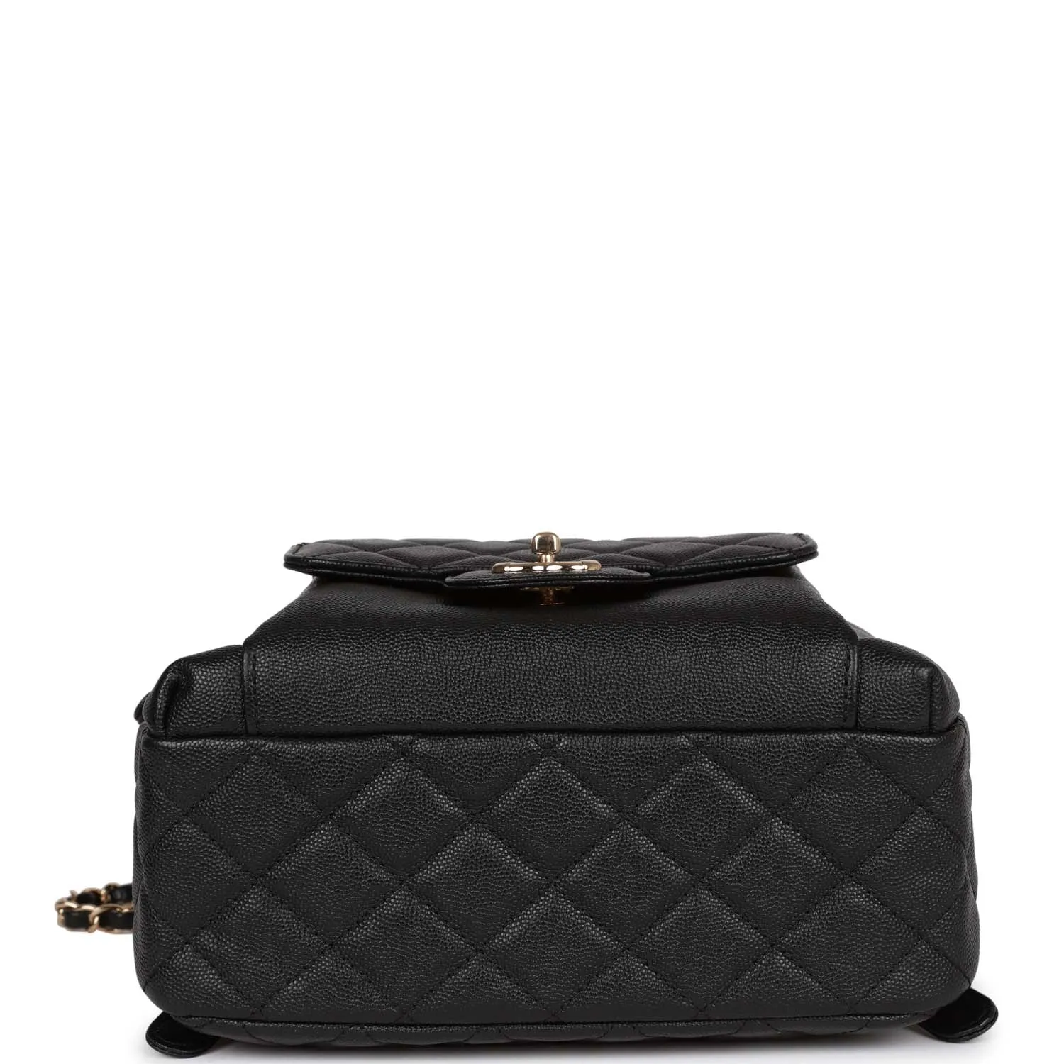 Chanel Large Backpack Black Caviar Light Gold Hardware