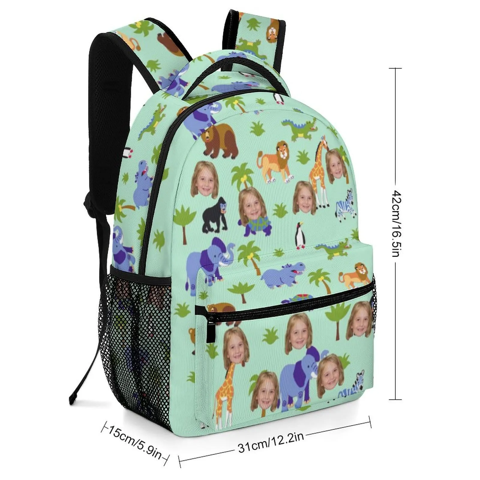 Custom Face Animals Children's Backpack