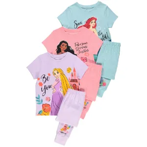 DISNEY PRINCESS 3pk Pyjamas