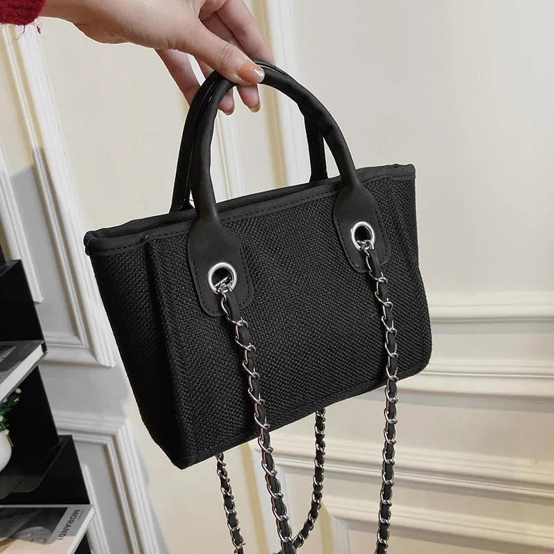Large Capacity Practical Summer Canvas Handbags