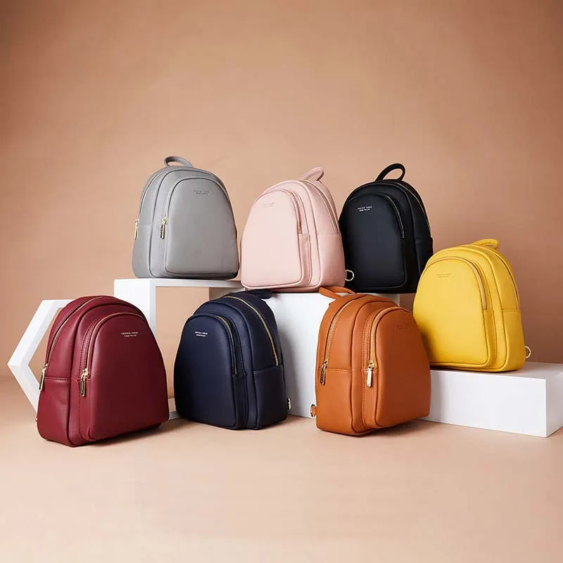 Multi-pockets Casual Crossbody Bag Mini Backpack