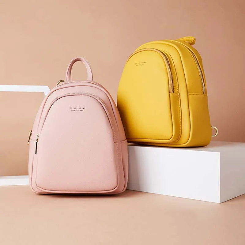 Multi-pockets Casual Crossbody Bag Mini Backpack