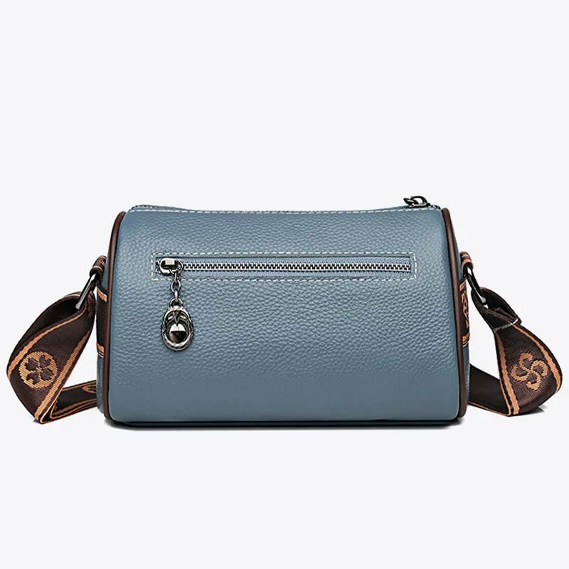 Retro Lady Underarm Bag Wide Strap Simple Women Crossbody Bag