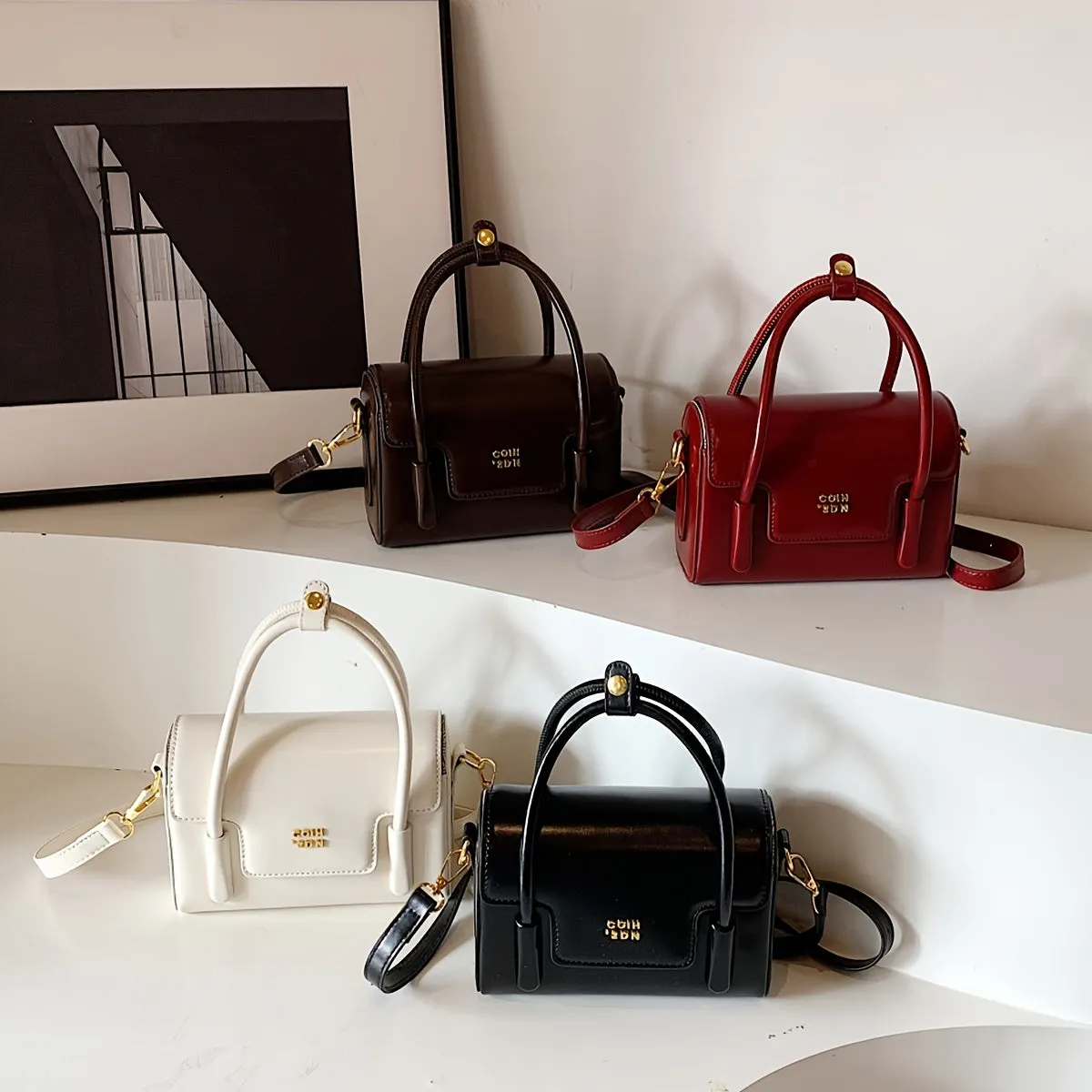 Uakiss Niche Design, Retro High-Quality Small Square Bag, Simple, Casual And Versatile Handbag, Fashionable And Personalized, Foreign-Style Shoulder Bag