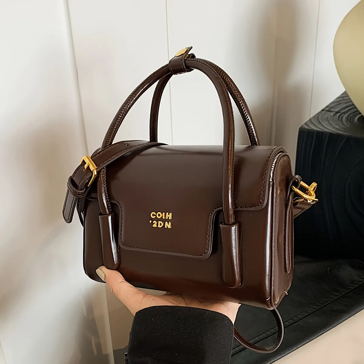 Uakiss Niche Design, Retro High-Quality Small Square Bag, Simple, Casual And Versatile Handbag, Fashionable And Personalized, Foreign-Style Shoulder Bag