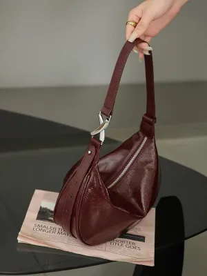 UAKISS  -  Soft leather Dumpling bag leather bag Soft Leather Large Capacity minimalist Crossbody bag women female luxury Fashion