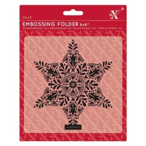 Xcut 6x6" Embossing Folder - Foliage Star (XCU 515928)